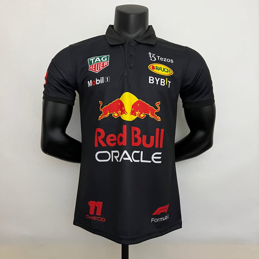 Red Bull Checo Perez Black Polo