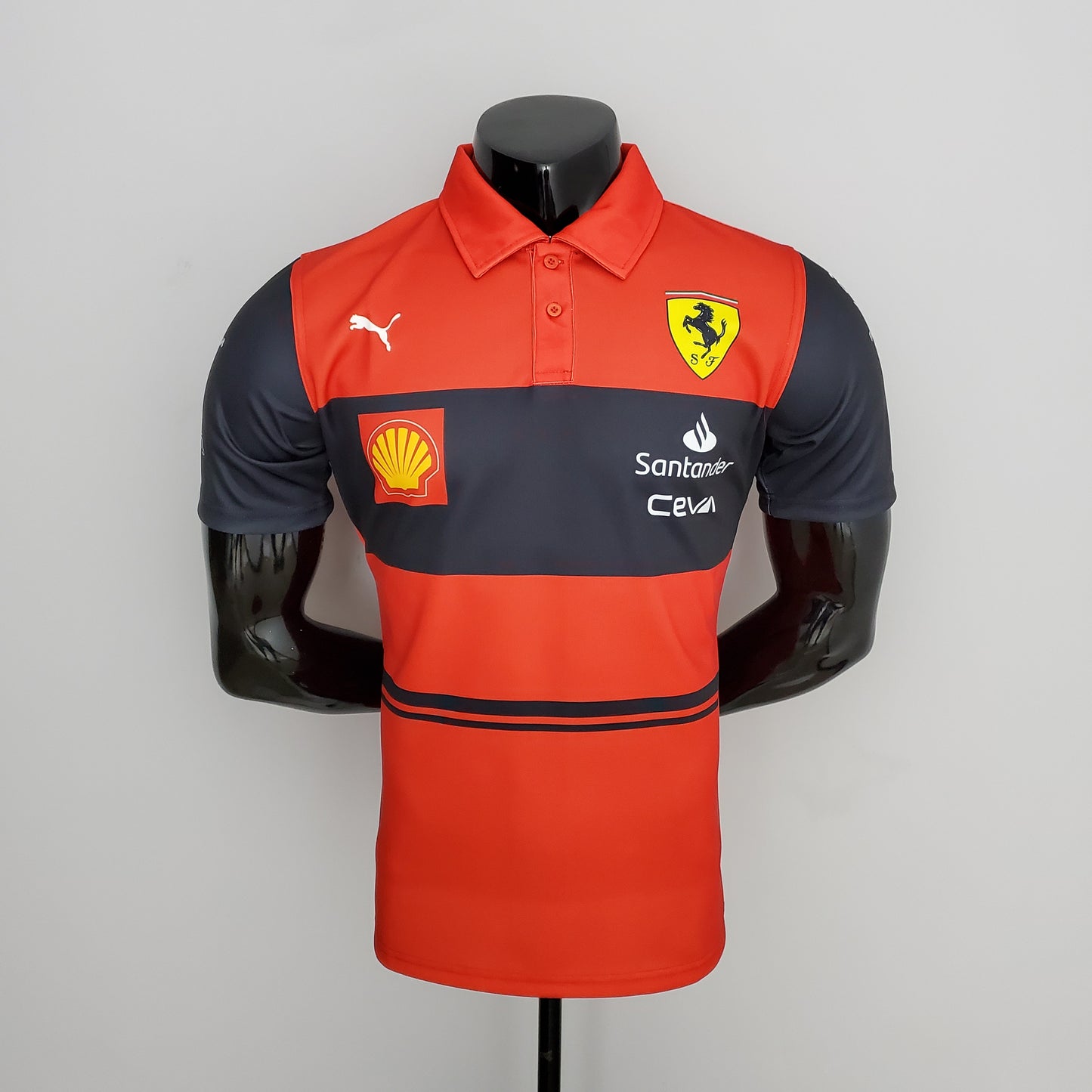Ferrari Black/Red Polo