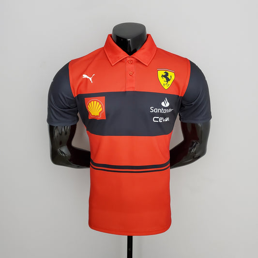 Ferrari Black/Red Polo