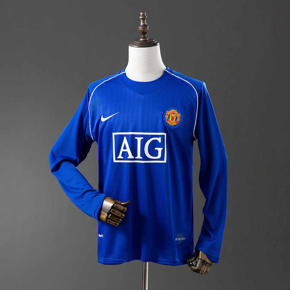 MANCHESTER UNITED PORTERO MANGA LARGA RETRO 08-09