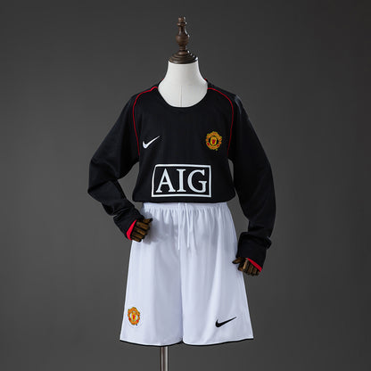 MANCHESTER UNITED VISITA MANGA LARGA NIÑO RETRO 07-08